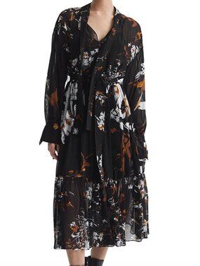 REISS Charlotte Floral Dress - Size US 10